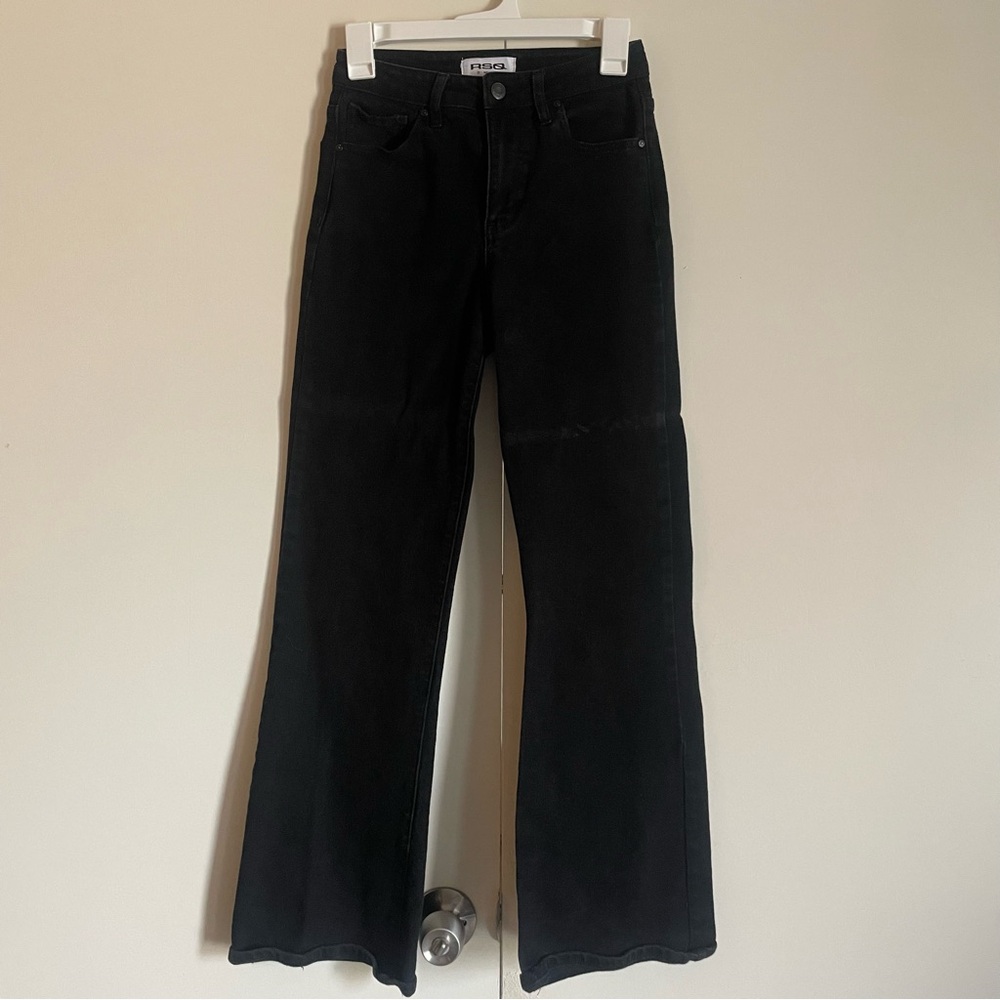 RSQ Black High Rise Flare Jeans